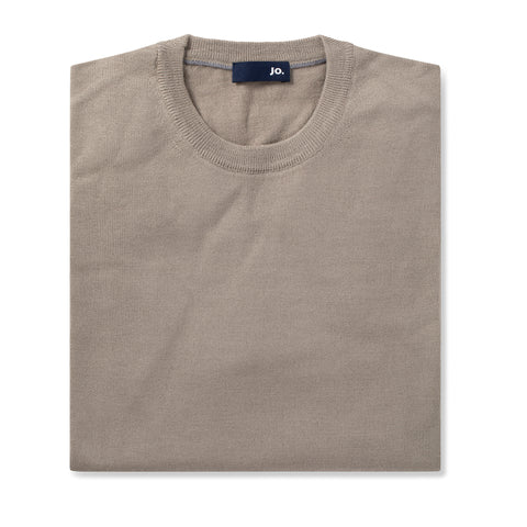Pull IRWIN en laine mérinos beige ficelle