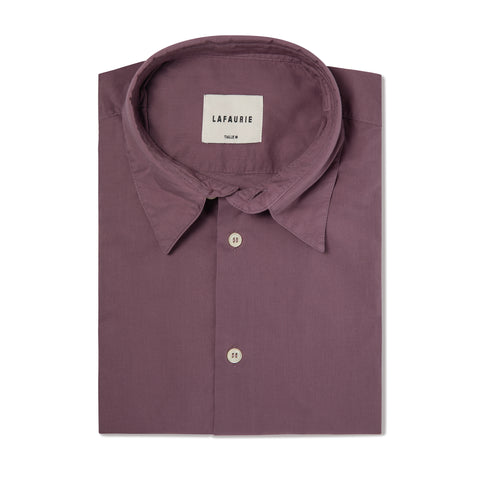 Chemise Lafaurie en voile de coton parme