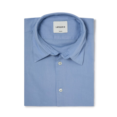 Chemise Lafaurie en voile de coton bleu pastel