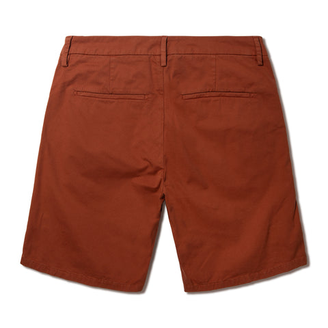 Bermuda à pince en coton orange chili