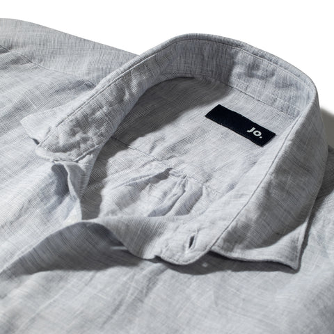 Chemise en lin gris clair