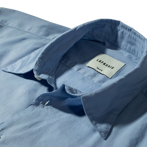 Chemise Lafaurie en voile de coton bleu pastel