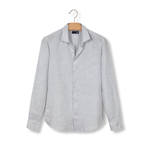Chemise en lin gris clair