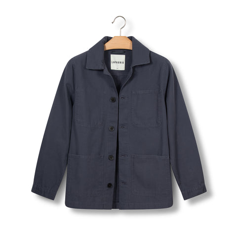 Veste de peintre Lafaurie bleu colombin