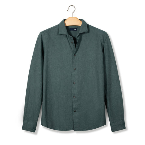 Chemise en flanelle de coton vert