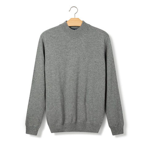Pull col cheminée gris piombo