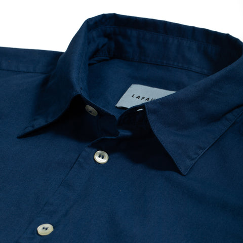 Chemise Lafaurie en voile de coton bleu de minuit
