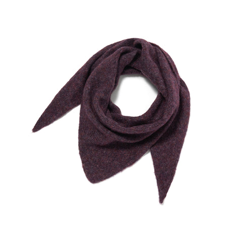 Bandana en tricot myrtille