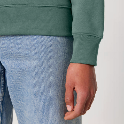 Sweat en molleton gratté verdoyant