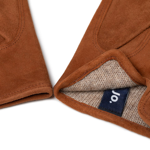 Gant en cuir suede nocciola