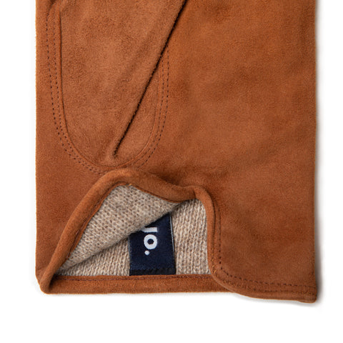 Gant en cuir suede nocciola