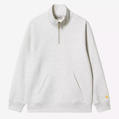 Sweat Carhartt WIP col montant zippé gris