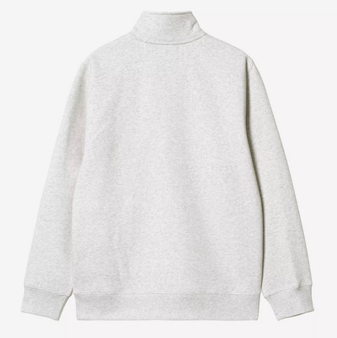 Sweat Carhartt WIP col montant zippé gris