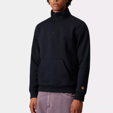 Sweat Carhartt WIP col montant zippé marine