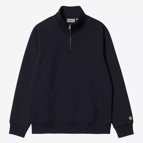 Sweat Carhartt WIP col montant zippé marine
