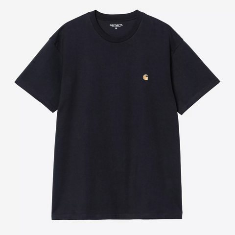 Tee shirt Carhartt WIP en jersey de coton épais bleu marine