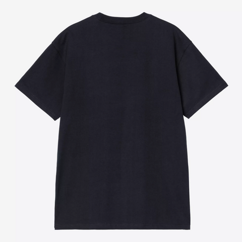 Tee shirt Carhartt WIP en jersey de coton épais bleu marine