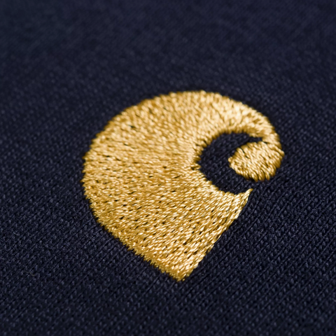 Tee shirt Carhartt WIP en jersey de coton épais bleu marine