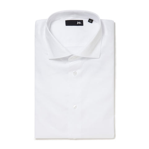Chemise blanche en coton armuré
