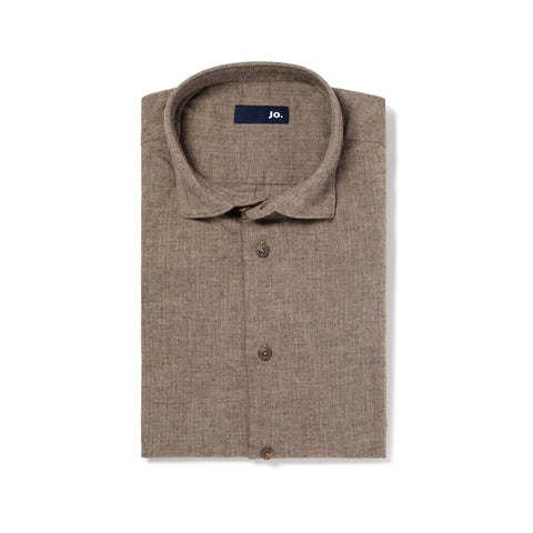 Chemise en flanelle chamois