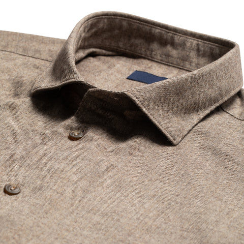 Chemise en flanelle chamois