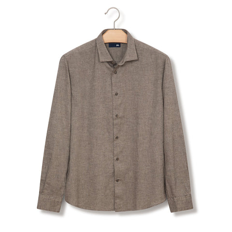 Chemise en flanelle chamois
