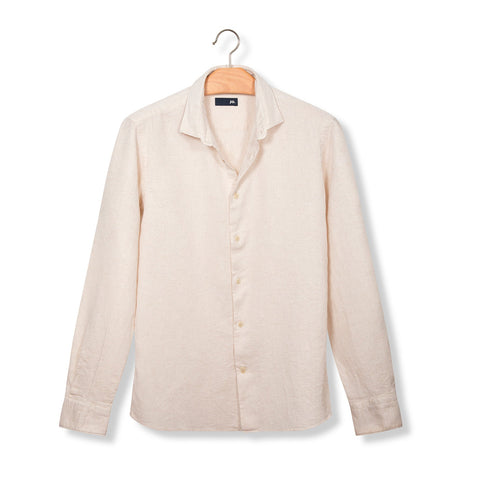 Chemise en nid d'abeille écru