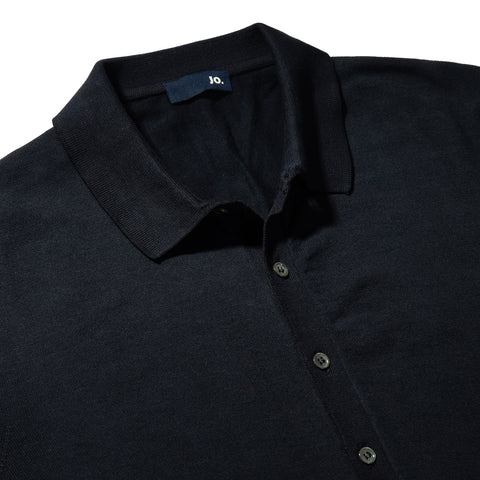Pull comme une chemise en coton bleu marine