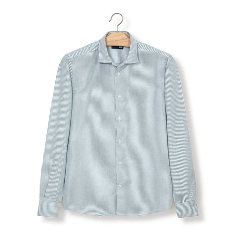Chemise Jo. en oxford lavé verte