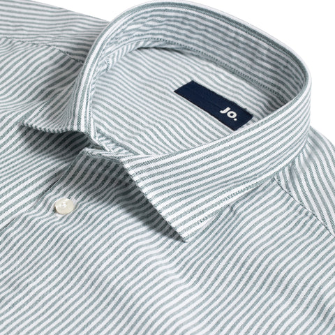 Chemise Jo. en oxford lavé verte