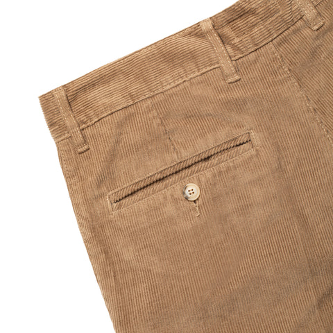 Chino en velours beige