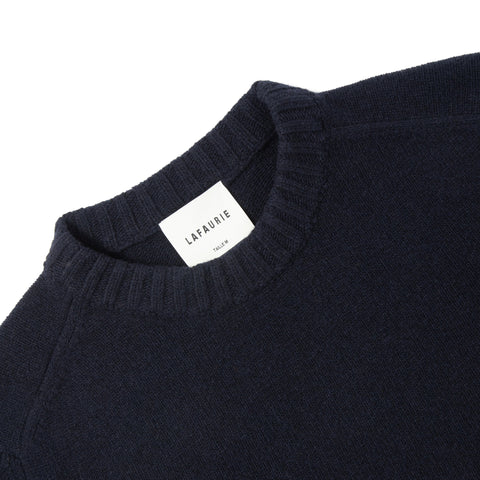 Pull d'esprit lambswool marine