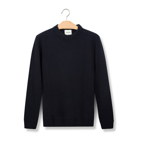 Pull d'esprit lambswool marine