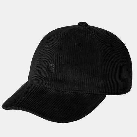 Casquette en velours côtelé Carhartt Wip black