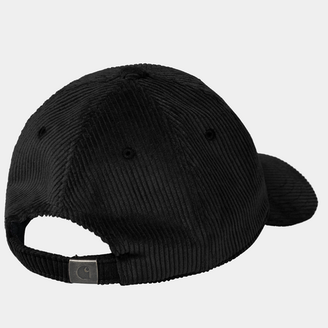 Casquette en velours côtelé Carhartt Wip black