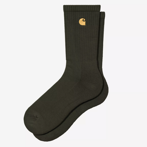 Chaussettes en coton olive green Carhartt WIP