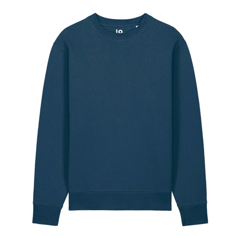Sweat en molleton gratté bleu pétrole
