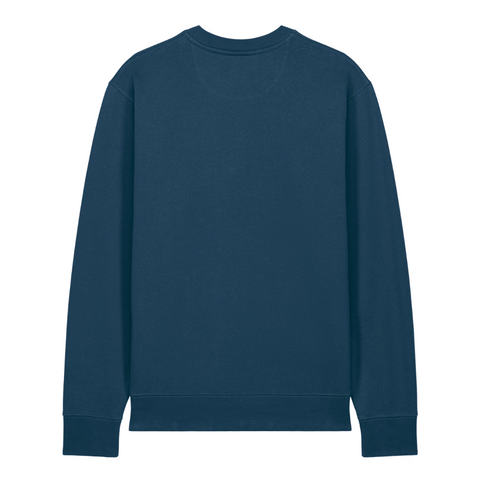 Sweat en molleton gratté bleu pétrole