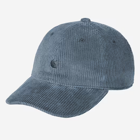Casquette en velours côtelé Carhartt Wip blue angelite