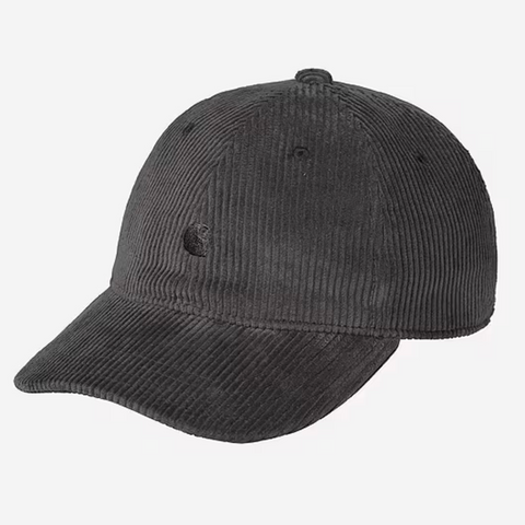 Casquette en velours côtelé Carhartt Wip gris graphite
