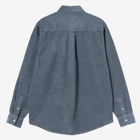 Chemise en velours épais angelite blue