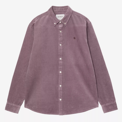 Chemise en velours épais rose phlox