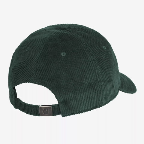 Casquette en velours côtelé fin Carhartt Wip kale green