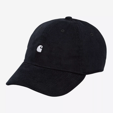 Casquette en velours côtelé fin Carhartt Wip black