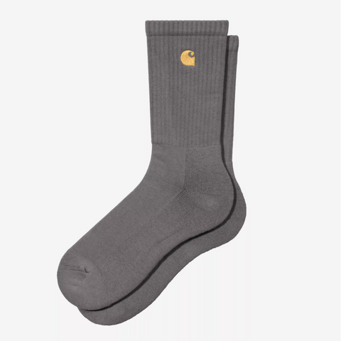 Chaussettes en coton Carhartt WIP gris Porphyry