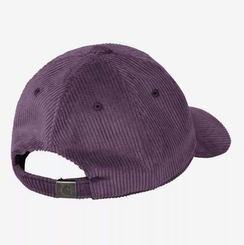 Casquette en velours côtelé fin Carhartt Wip cozy purple