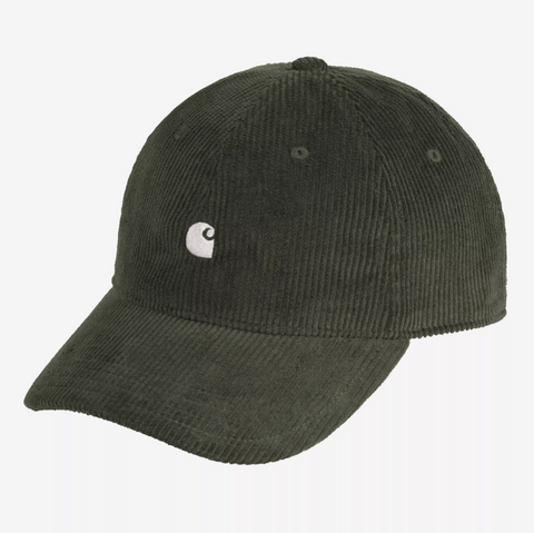 Casquette en velours côtelé fin Carhartt Wip optunia green