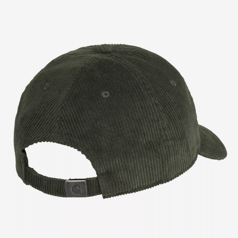 Casquette en velours côtelé fin Carhartt Wip optunia green