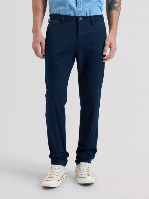 Chino Lee coupe regular rivet navy