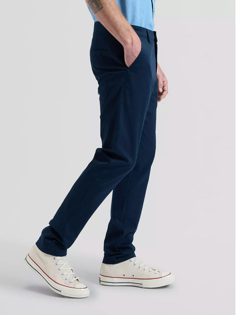 Chino Lee coupe regular rivet navy